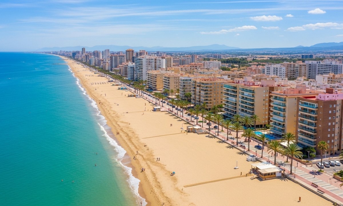 La Mata beach in Torrevieja — area with affordable studios near the sea