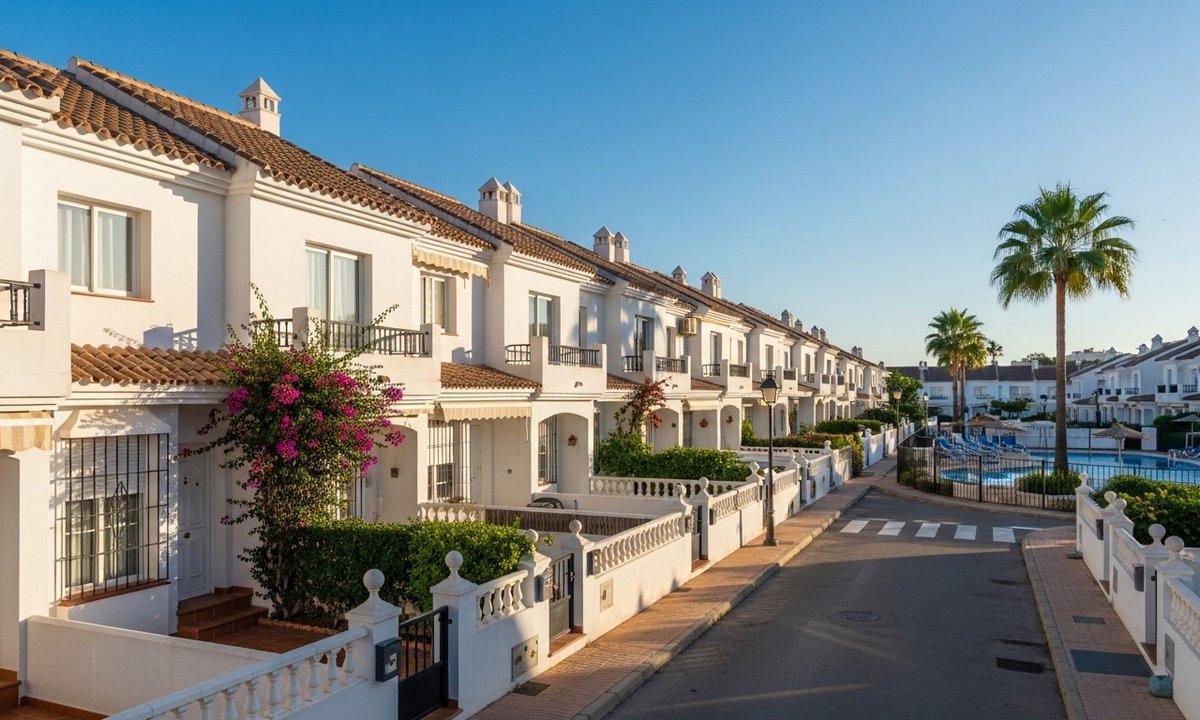 Townhouses in an urbanisation near Torrevieja — affordable alternative to villas