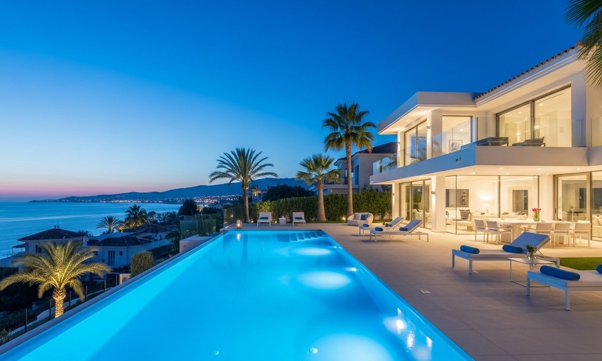 Premium villa with infinity pool and sea view in Torrevieja