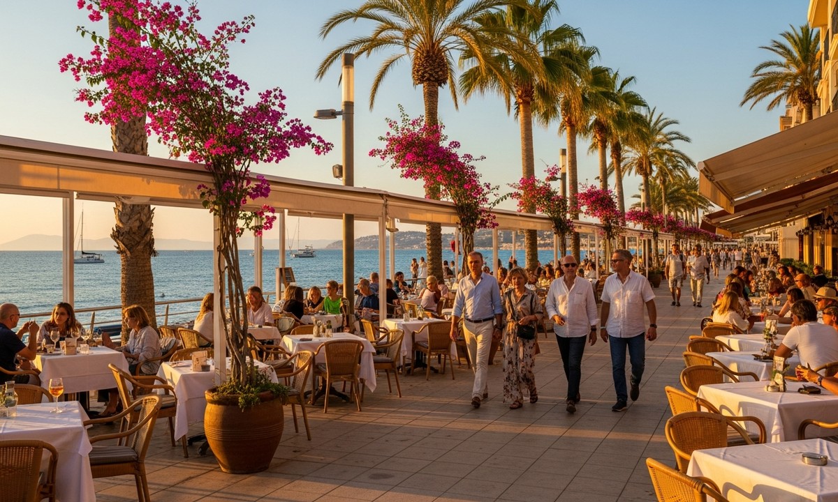 Modern Mediterranean residential building with rooftop pool overlooking the sea on Costa Blanca