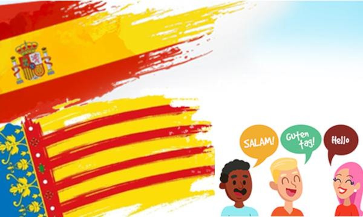 Bilingual street signs in Valencia showing Valencian and Spanish names