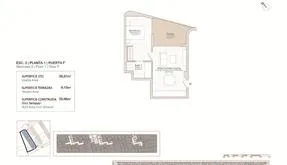 Real estate in Spain, Apartment. Tellerola area, 1 bedroom, 46 m2 - photo 6